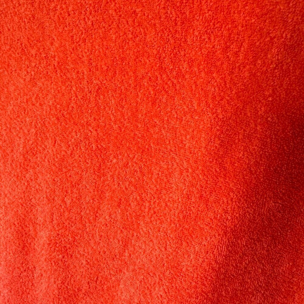 Shadowline Vintage 70s Terry Cloth Maxi Dress Swim Coverup Size S Orange Lace - Picture 6 of 14